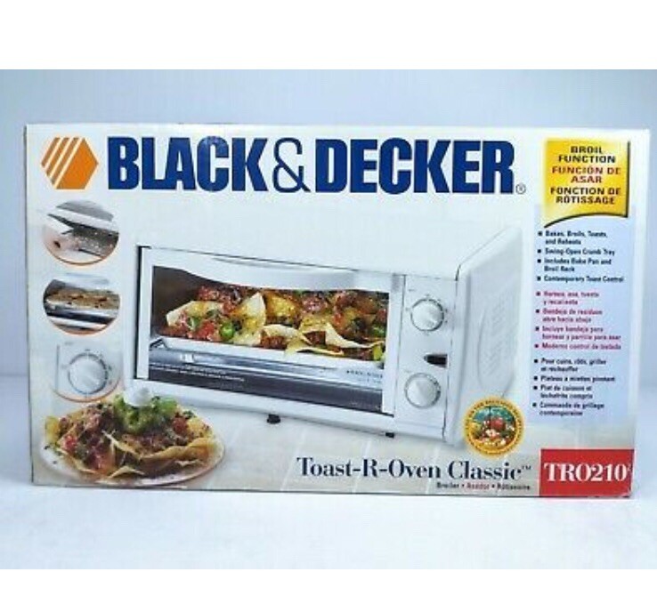 Black & Decker ToastROven Classic TRO210 White Toaster Oven Bake