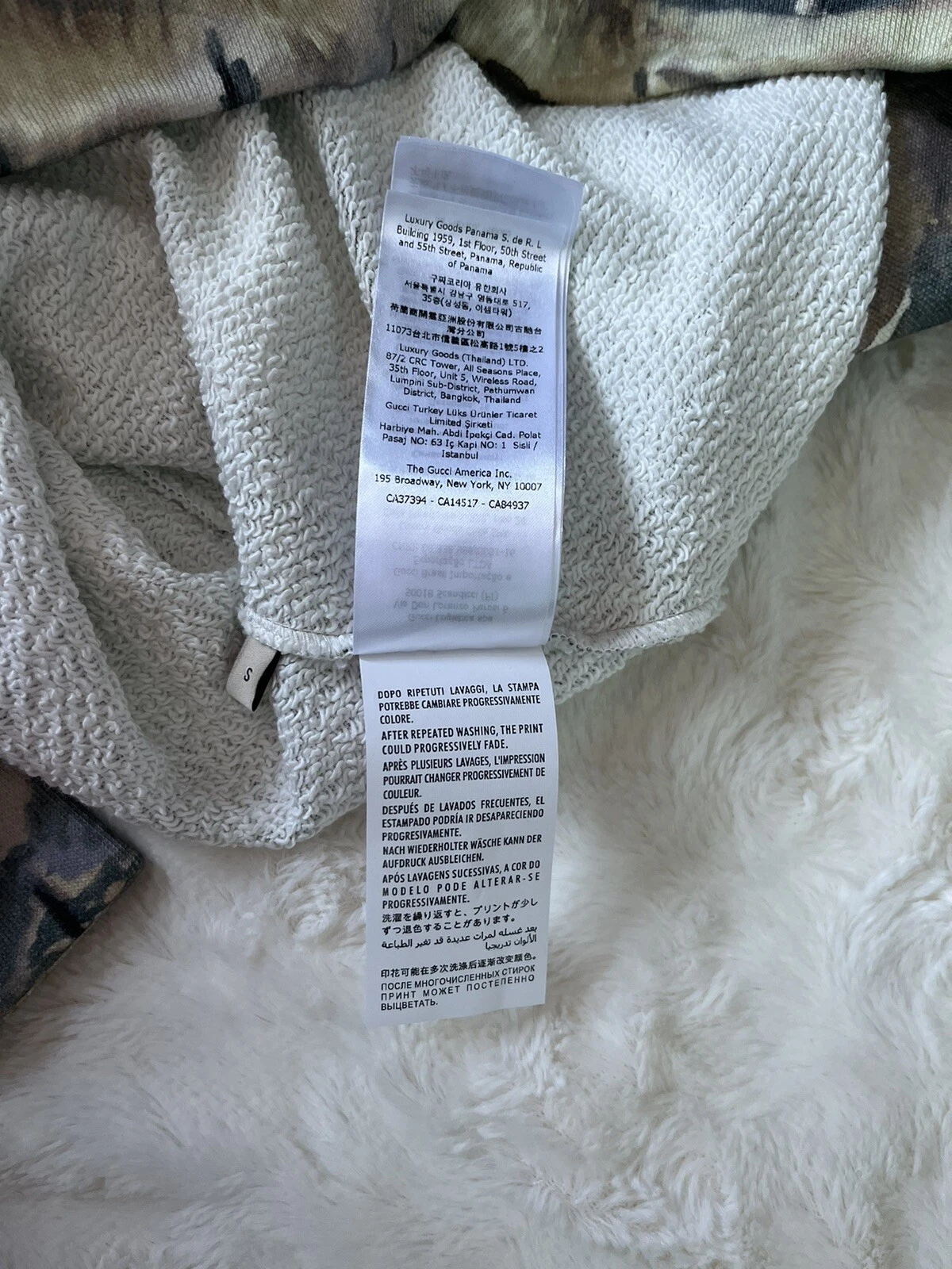 Felpa Gucci x The North Face con cappuccio stampa foresta uomo taglia S