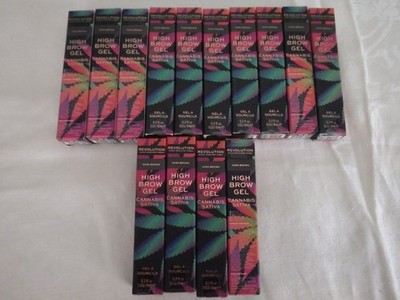 (Lot Of 14) Revolution High Brow Gel Dark Brown 6 ml/0.2 oz NEW SEALED NIB
