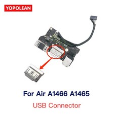 For MacBook Air A1466 A1465 DC Power Jack Audio Board USB 3.0 2012-2017 Years