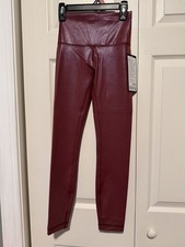 Lululemon Wunder Train HR Tight 25" Foil Red Merlot Pockets Women s Size 2 NWT