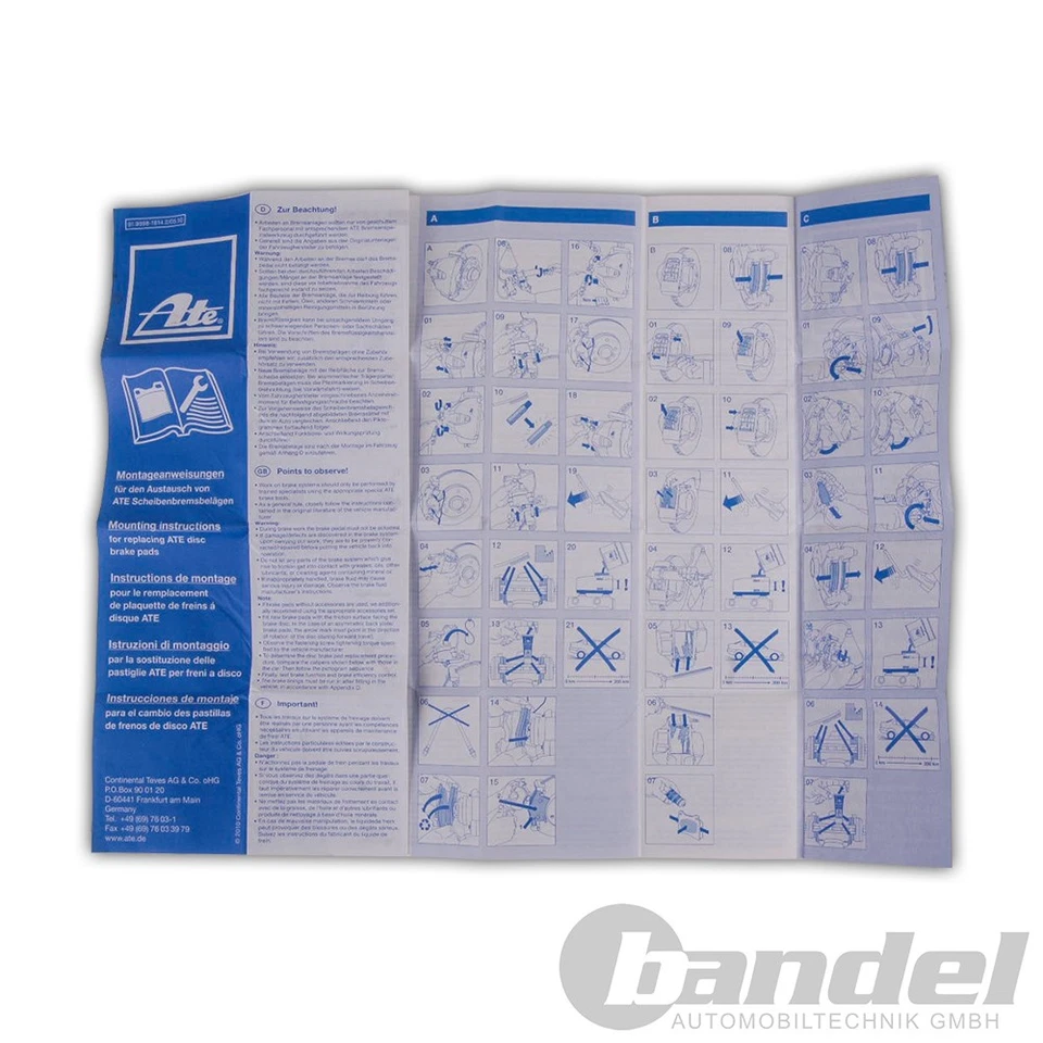 DISCHI FRENO ATE PowerDisc + PASTIGLIE CERAMICHE ANTERIORI per FORD FOCUS II MK2 2,5 PZ - Immagine 4 di 4