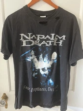 Vintage Metal-Napalm Death Shirt-Fear, Emptiness, Depair-1994 Original-Size L
