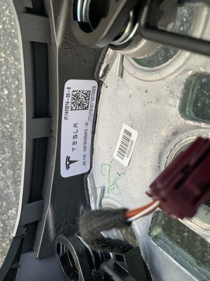 OEM 2017-2023 Tesla Model 3 Y Steering Wheel Leather Heated 1490214-00-B - Image 4 of 4