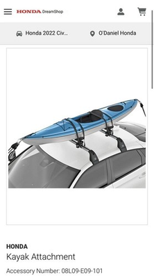 #ad #ad Kayak Attachment for Roof Rack Car Roof Rack Honda Civic 2022 2025 $169.00