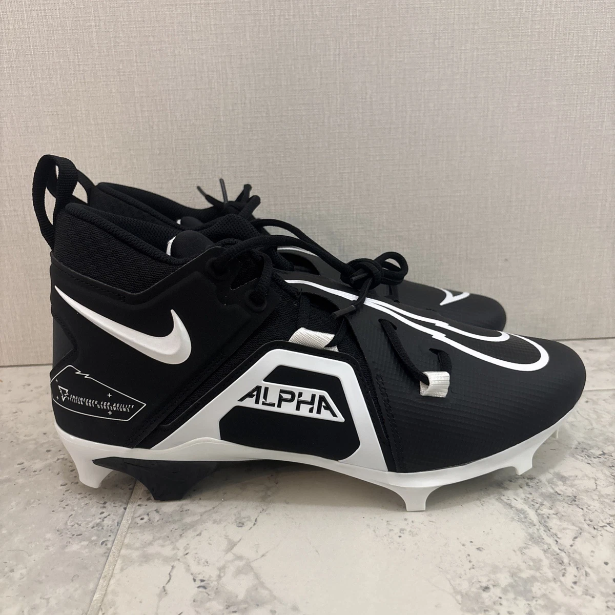 Preços baixos em Nike Alpha Menace Pro 3 White Black | eBay