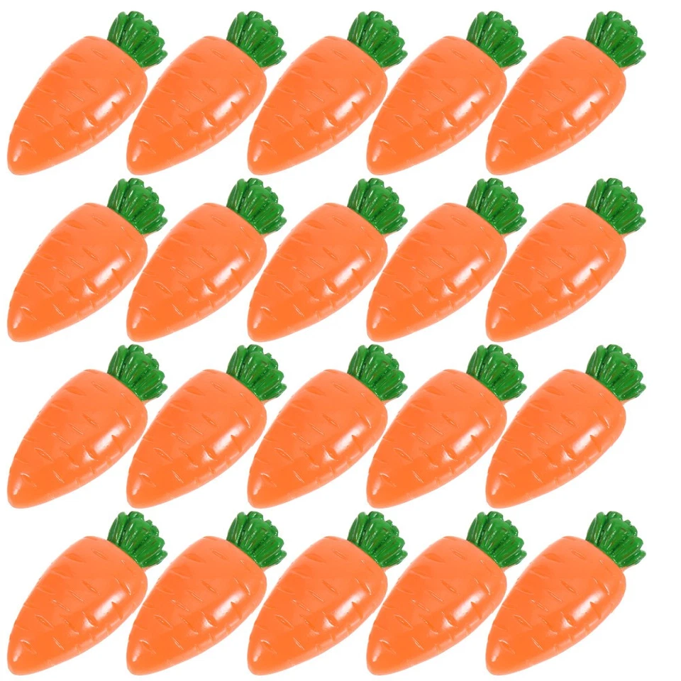 20 Pcs Carrot Craft Project Easter Embellishments Resin Carrots Charms - Image 3 of 4
