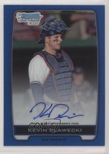 2012 Bowman Draft Chrome Picks Blue Refractor 45/150 Kevin Plawecki Auto no9