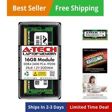 16GB 2400 MHz SODIMM PC4-19200 PC4-2400T CL17 2Rx8 Non-ECC Laptop RAM Memory ...