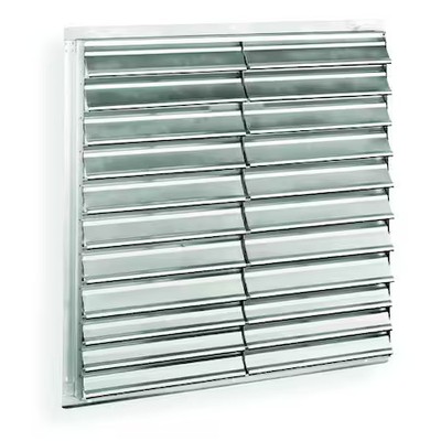 Dayton 1C209 Wall Backdraft Damper, Vertical Mount, 36 In Dia Fan, 39 In H X 39