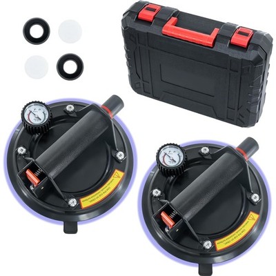 Profi 8'' Saugheber Set mit Manometer, Max. 220KG Tragkraft, Vakuum Saugheber ...