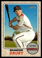 Brandon Drury 2017 Topps Heritage #122 Arizona Diamondbacks 25702 Baseball Card