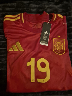Spain Home Jersey LAMINE YAMAL Number 19, Size XL | eBay