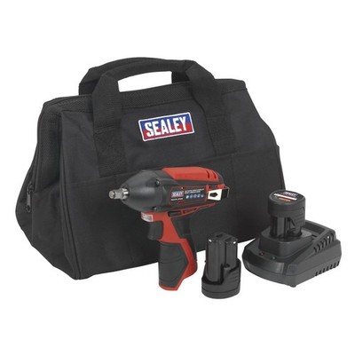 Sealey 12V Schlagschrauber-Set 3/8'' Vierkantantrieb - 2 Akkus