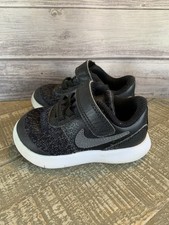 Nike Flex Contact Black Walking Athletic Shoes Sneakers Baby Toddler Size 5C
