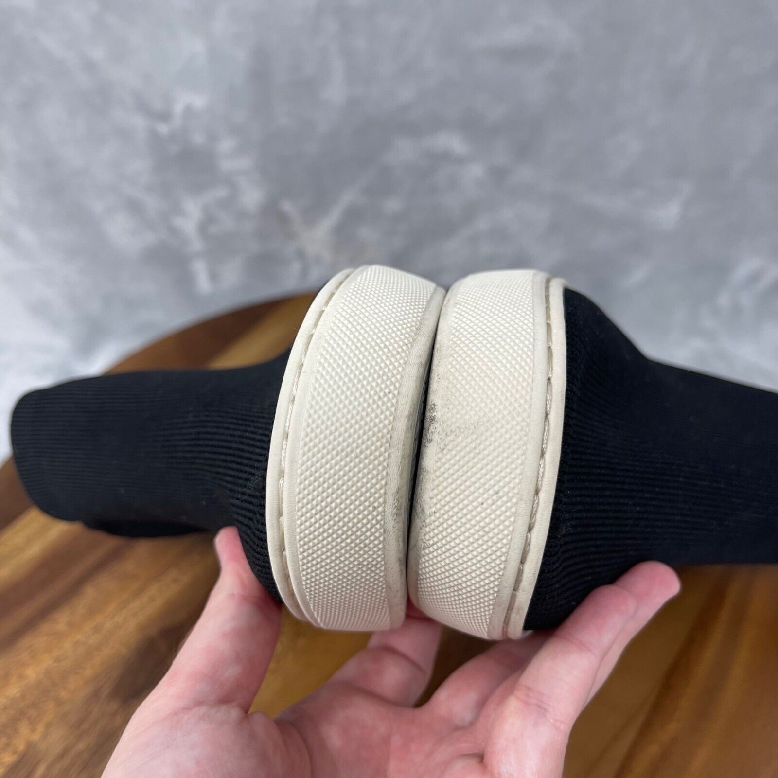 Rothy's Womens 8 Black The Chelsea Ankle Mid-top Sneaker Boot Stretch Knit