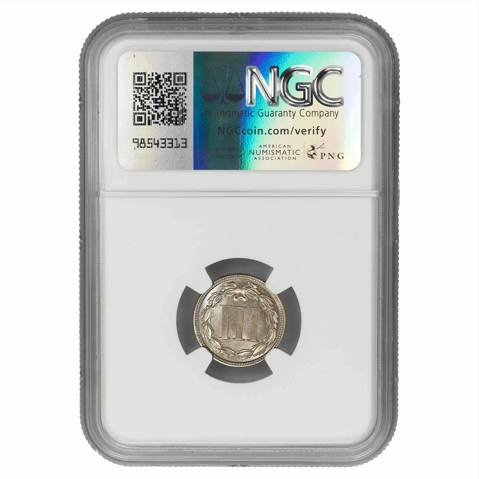 1882 Three Cent Nickel 3CN NGC PR 67 CAC - Image 2 of 4