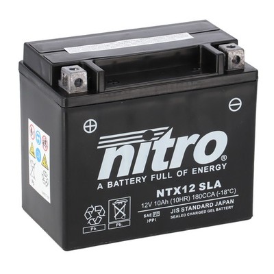 Nitro Batterie 12V 10AH YTX12-BS Gel (für: Honda VF 750 C Magna RC43 93-00 )