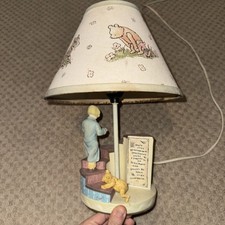 Vintage CLASSIC Winnie the Pooh Christopher Robin Climbing Stairs Lamp Charpente
