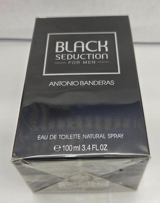 Black Seduction by Antonio Banderas 3.4 oz / 100 ml EDT Spray for Men Sealed NIB