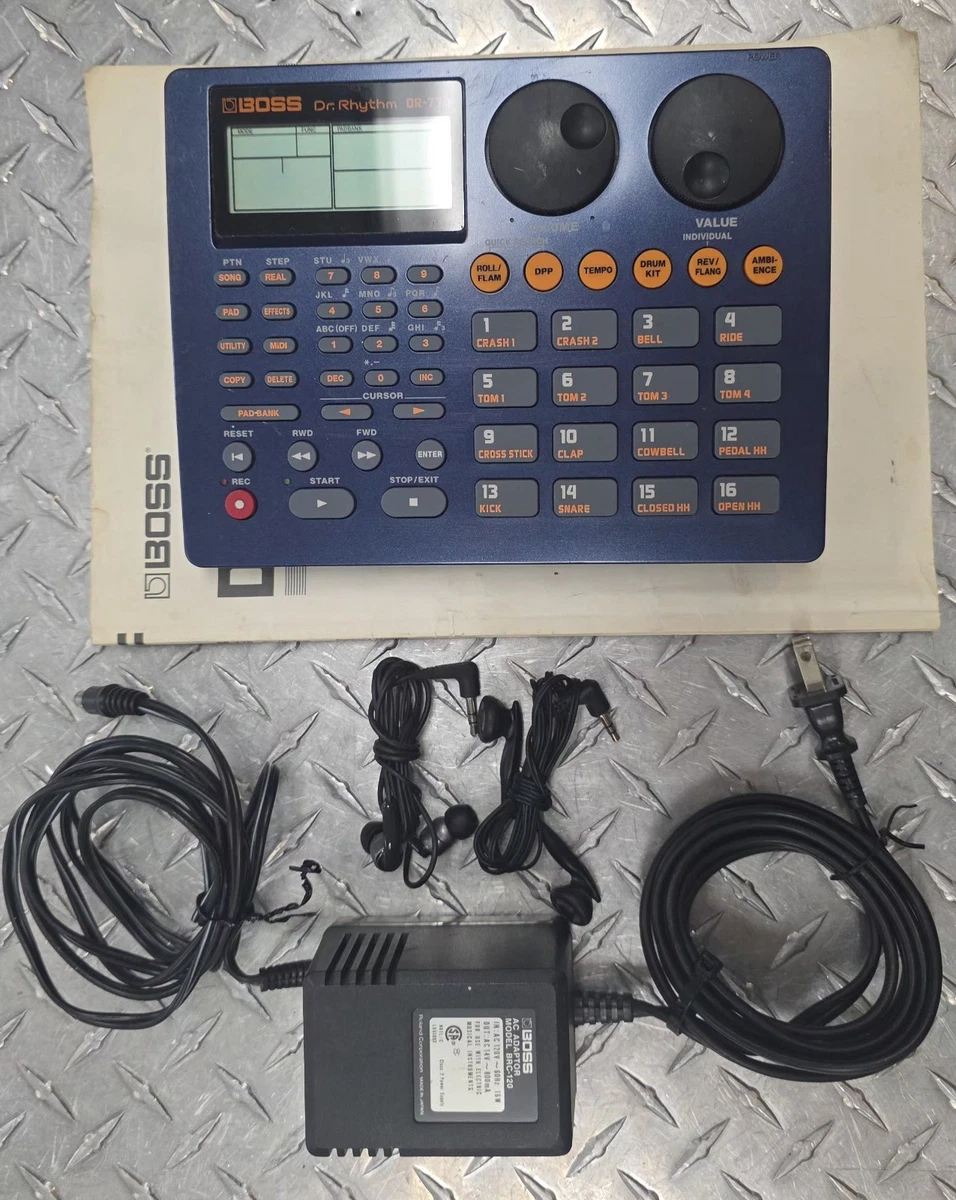 BOSS ボスDr.Rhythm DR-770 激レア アダプター付き Boss DR-770 Dr.Rhythm Drum Machine Used with Adapter Used from