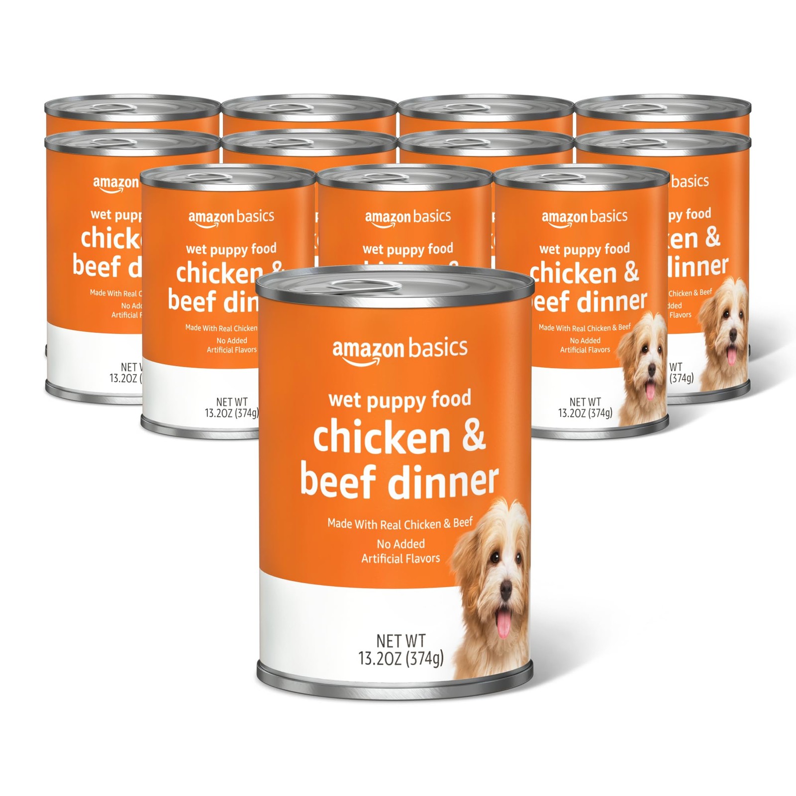 Amazon Basics Puppy Chopped Ground Dinner Canned Dog 13.2 Ou