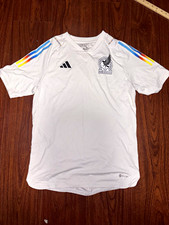 adidas Mexico HEAT.RDY Slim Fit Short Sleeve Jersey White Men's M Polyester