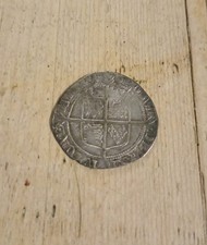 Elizabeth I Sixpence. 1593.  Tower Mint. Silver Hammered Coin.