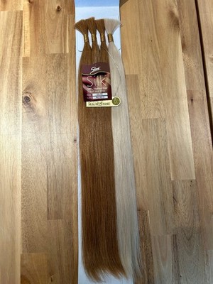 100 % Echthaar schlankes Seidenflechthaar 20 Zoll P27/613 Ausverkaufspreis!!!