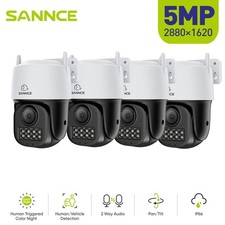 SANNCE 3K Color PoE PT Security IP Camera Two Way Audio Human Vehicle Detection