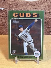 2024 Topps Heritage High Number Jordan Wicks Chrome /699 Rookie Cubs #390