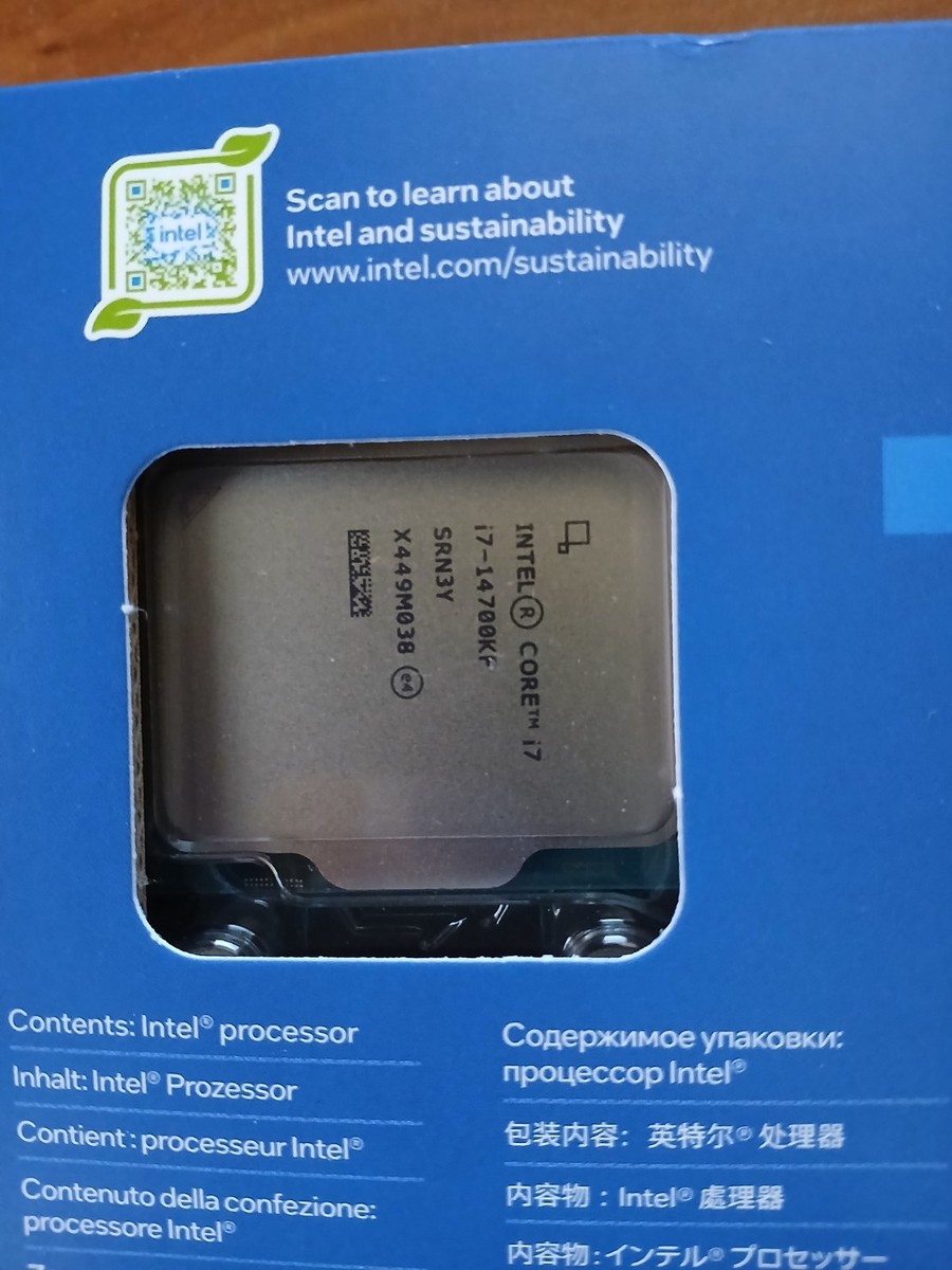 OPEN BOX Intel Core i7 14700KF 20 Core CPU LGA1700 Raptor Lake