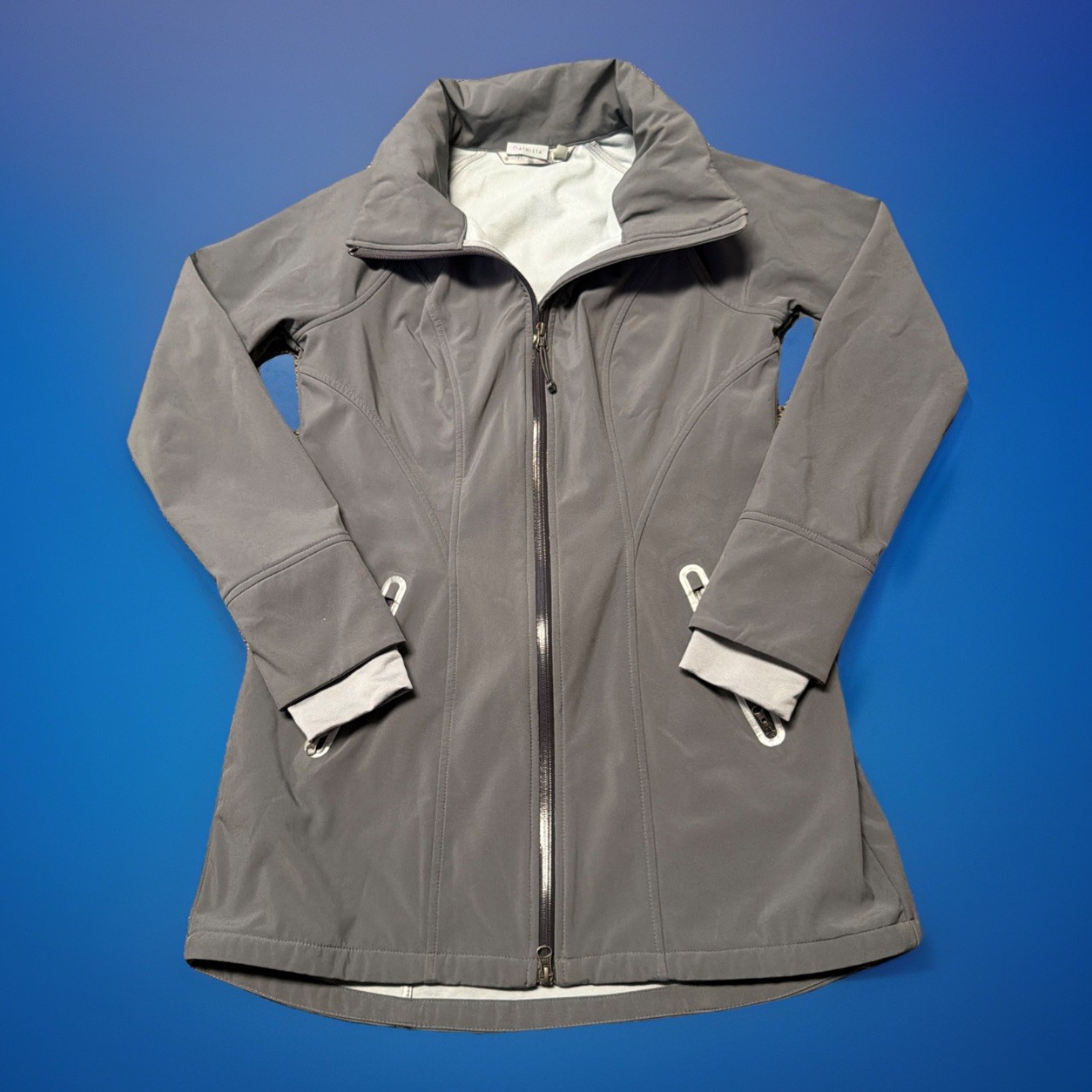 ATHLETA Women’s Medium Gray Softshell Bainbridge … - image 1