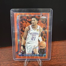 Orange Numbered /25 - 2025-26 Topps Chrome Basketball Aaron Wiggins Refractor