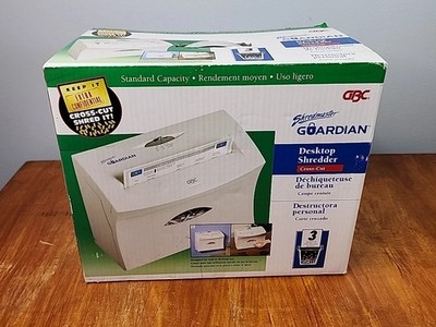 GBC Shredmaster Guardian Desktop Shredder Cross-Cut 3-4 Sheets New Open Box