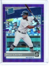 Willi Castro Pandora Purple Rookie /99 2020 Donruss Optic #92