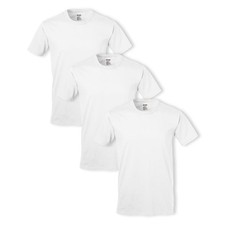 Soffe Mens 3 Pack 4.3 Oz Cotton Military Tee White X-Large 682M-3