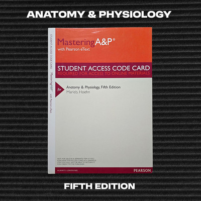Mastering A&P 5th Ed Anatomy & Physiology Access Code Card Pearson (New/Sealed)