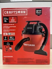 Craftsman Portable Wet Dry Vac 2.5 Gallon 2 Peak 5.5 AMP Vacuum Cleaner NEW