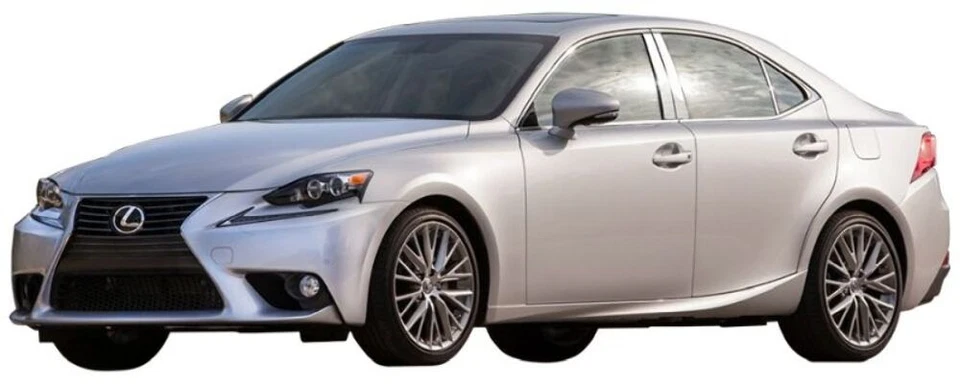 QAA PP14102 4Pc Stainless Steel Pillar Trim for 14-20 Lexus IS - Image 2 of 4