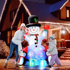 6 Ft Animated Frosty The Snowman Christmas Prop