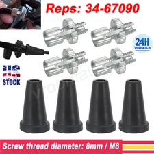 4x For Honda Yamaha Kawasaki Brake Clutch Cable Adjuster 8mm Larger Nut Bolts