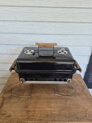 Weber Go-Anywhere Charcoal Tabletop BBQ Grill Black 90's Vintage
