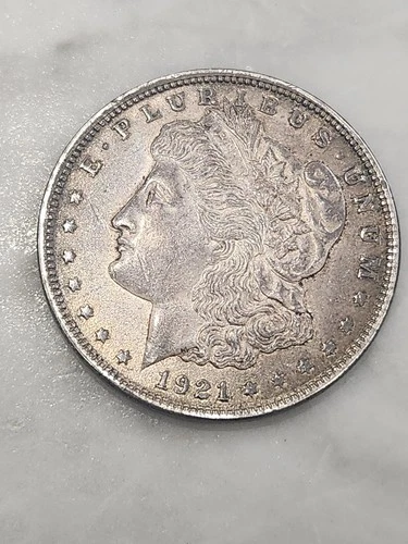 1921 Morgan Silver Dollar, $1 Coin, Circulated