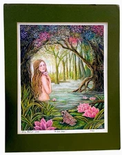 2008 Good Omen 2/400 Gothic Decor 9x11 Enchanted Forest Signed Emily Bailivet