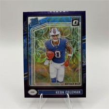 Keon Coleman Optic Rated Rookie Purple Scope  Prizm Card Bills NFL 2024 