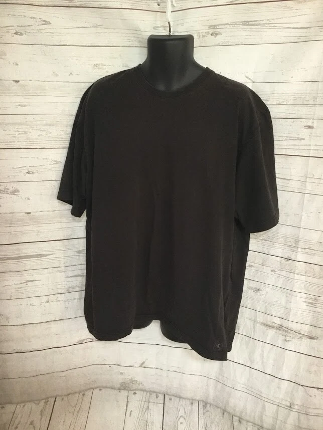 Decathlon Domyos Men s Dark Brown Basic T Shirt Size 100 Cotton Size XXXL