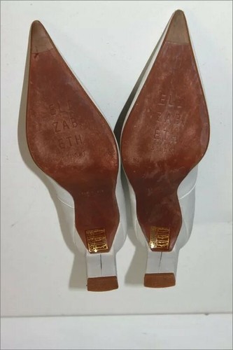 ELIZABETH STUART Escarpins Pointus Tout Cuir Blanc Cassé T 35 TTBE - Imagen 7 de 7