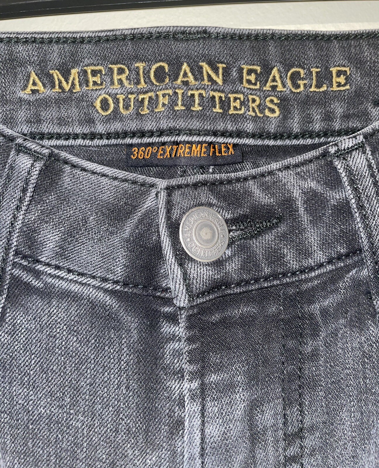 American Eagle Outfitter Jeans Men’s 29x34 Black 360 Extreme Flex Distressed eBay