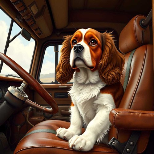 A87 – King Charles Spaniel Scale Model Dog Figure | 1/14 Scale Crew Companion fo - Picture 2 of 27
